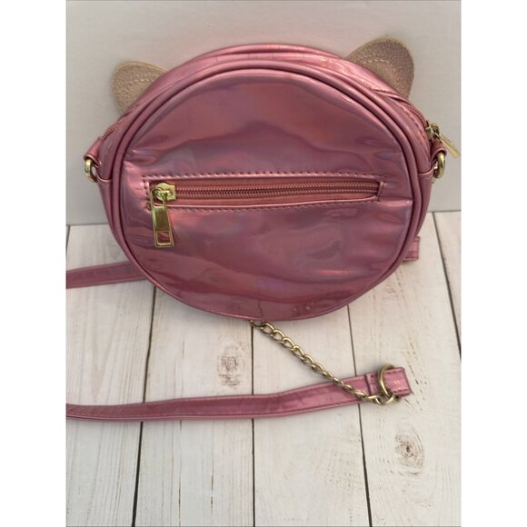 Olivia Miller Girl Round Pink French Bulldog Body Purse Handbag 7” VGUC CHARITY - Picture 2 of 6